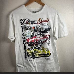Chemistry Corvette Graphic Tee - White and Multicolor
